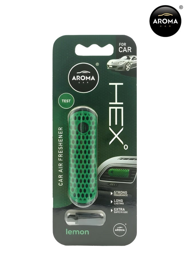 أروما معطر جو للسيارة للوحة القيادة وفتحة مكيف الهواء - رائحة الليمون، عصا عطر بوليمر قوية تدوم طويلاً، يحسن جودة الهواء والمزاج، آمن للنساء الحوامل والأطفال، مقاوم للانسكاب، مشبك برائحة طبيعية لانتعاش الجزء الداخلي للسيارة (قطعة واحدة) - Image 2