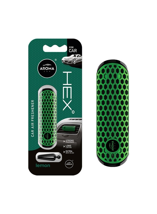 أروما معطر جو للسيارة للوحة القيادة وفتحة مكيف الهواء - رائحة الليمون، عصا عطر بوليمر قوية تدوم طويلاً، يحسن جودة الهواء والمزاج، آمن للنساء الحوامل والأطفال، مقاوم للانسكاب، مشبك برائحة طبيعية لانتعاش الجزء الداخلي للسيارة (قطعة واحدة) - Image 3