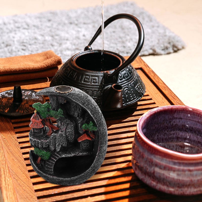 Backflow Incense Burner Resin Craft Censer Waterfall Incense Burner Tabletop Decor - Image 3