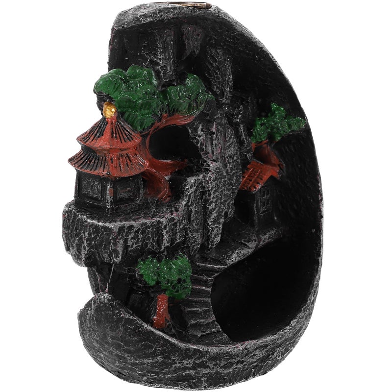 Backflow Incense Burner Resin Craft Censer Waterfall Incense Burner Tabletop Decor - Image 1