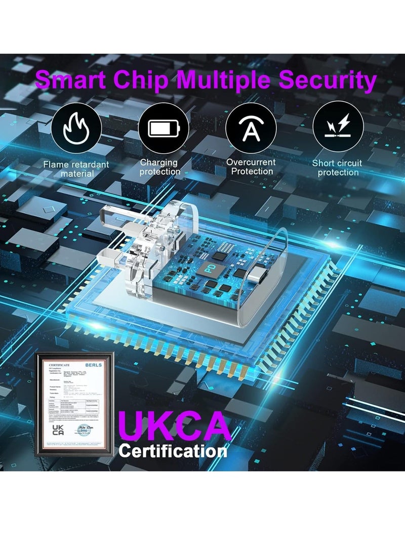 MUNTAQI 25W PD 3.0 Samsung Fast Charger Plug with 6.6 Feet USB C to C Cable, Samsung Charger for S22/ S22 Plus/ S21/S21 Plus/S21 Ultra/Z Fold 3/S20 5G/Note 20/S10/Tablets, Samsung 25w fast charger. - Image 2