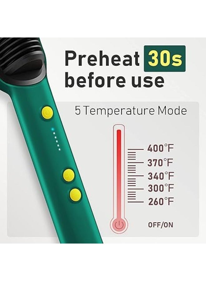 سكين فرشاة فرد الشعر الكهربائية متعددة الوظائف، مشط الحرارة - Image 4