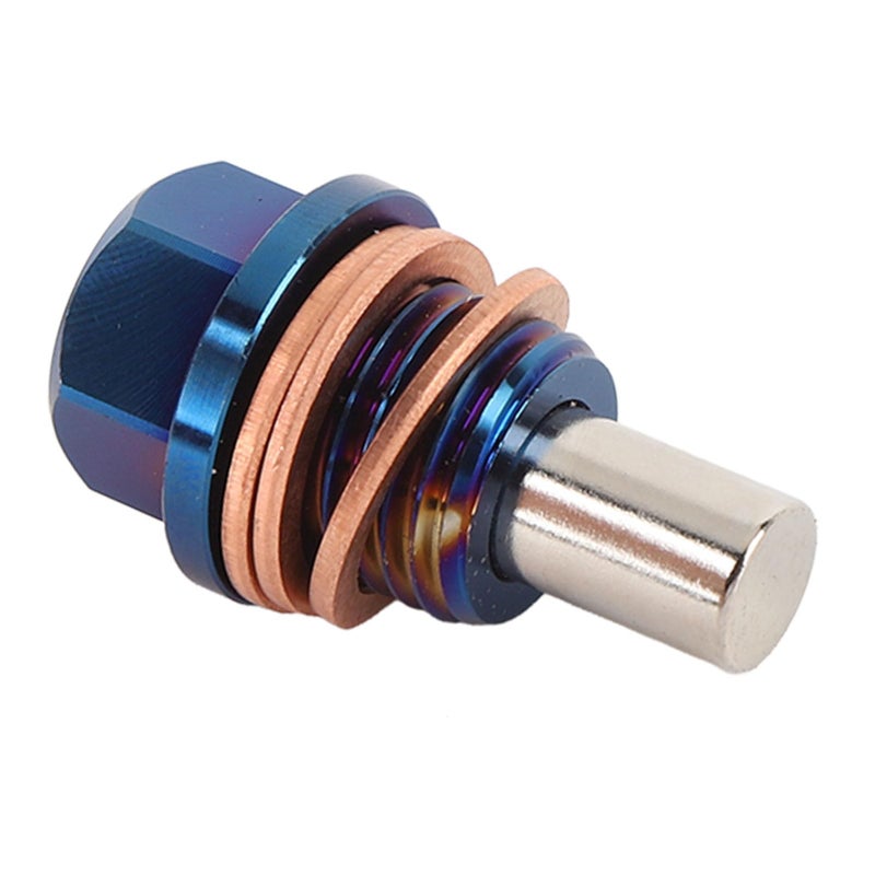 M14 x 1 5 Magnetic Titanium Engine Oil Drain Plug Bolt Nut with 3 Gaskets for Vehicle - Image 3