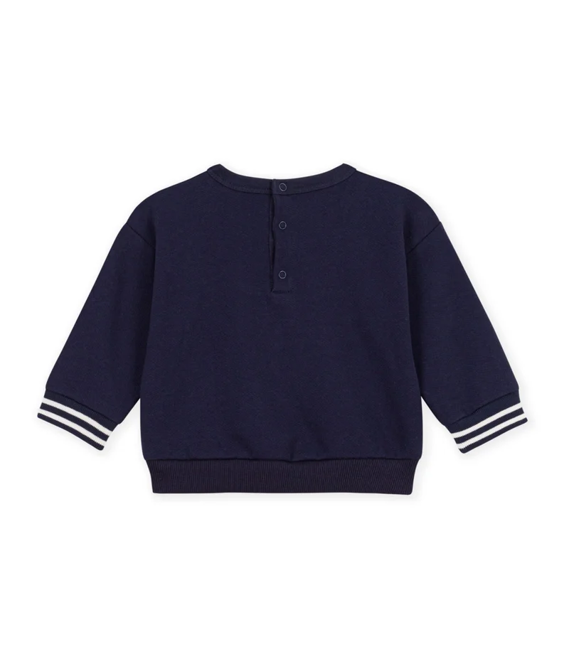 بيتي باتو Babies' Plain Cotton Sweatshirt With A Badge