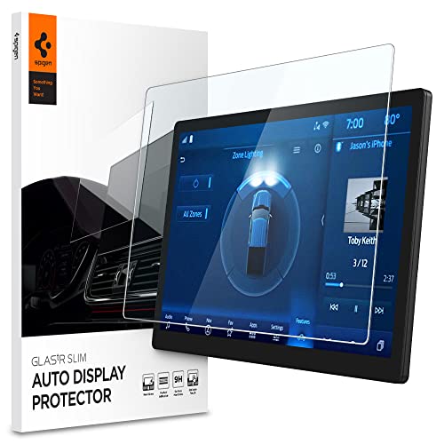 Spigen Tempered Glass Screen Protector [GlasTR Slim] designed for Ford F-150, Ford F-150 Lightning, Ford Expedition 12 inch Dashboard Touchscreen - Image 1