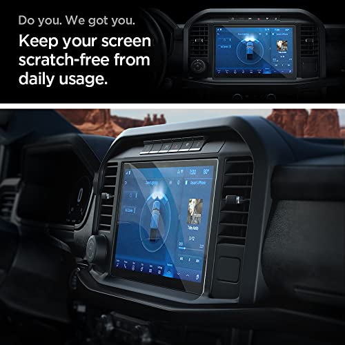 Spigen Tempered Glass Screen Protector [GlasTR Slim] designed for Ford F-150, Ford F-150 Lightning, Ford Expedition 12 inch Dashboard Touchscreen - Image 4