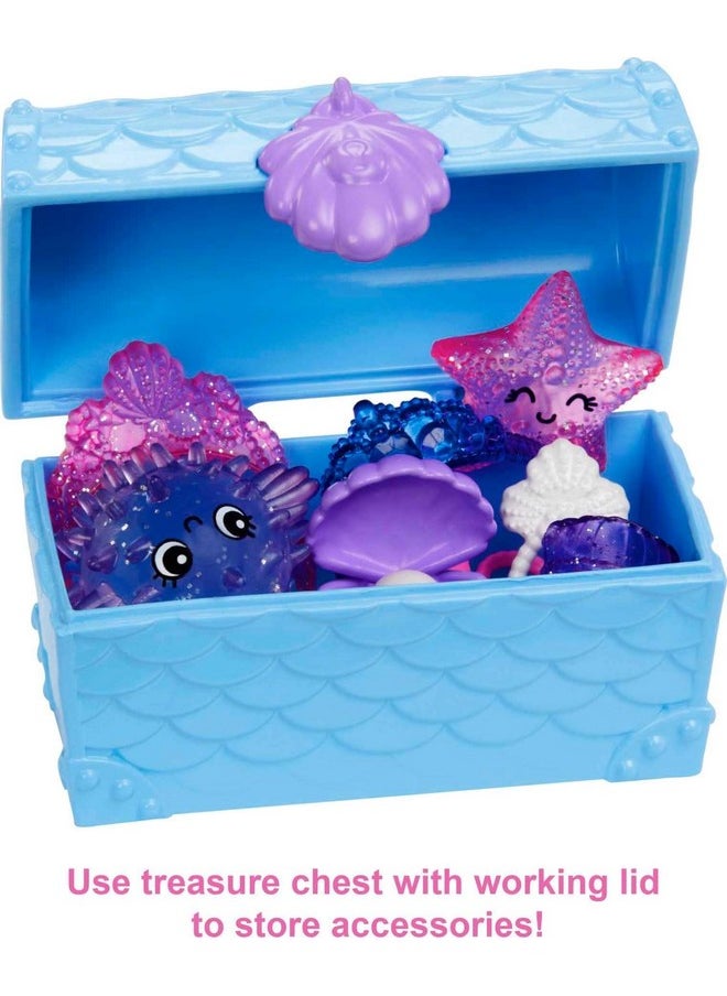 Barbie Mermaid Power Chelsea Mermaid Doll (Blue & Purple Hair) With 2 Pets, Treasure Chest & Accessories, Toy For 3 Year Olds & Up  - Image 2