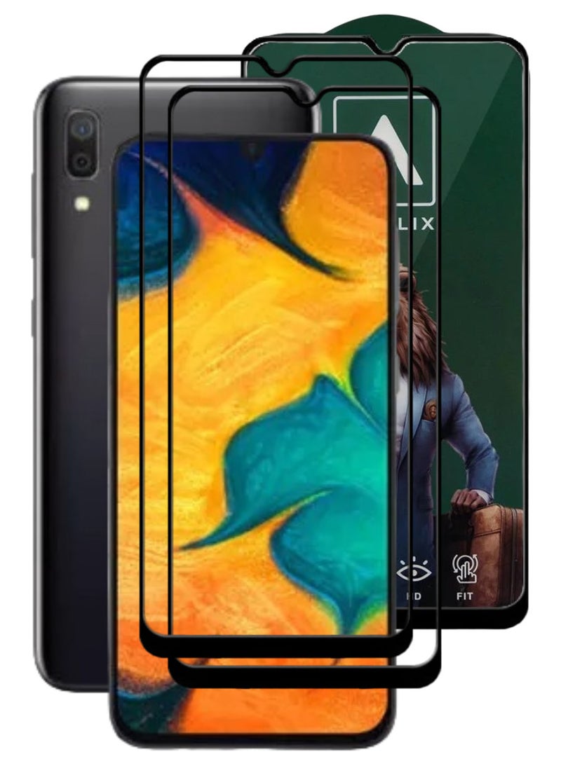 ACLIX 2 Pieces Antistatic ESD Dustproof Premium Quality High Definition Tempered Glass Screen Protector Designed For Samsung Galaxy A30 - Image 1