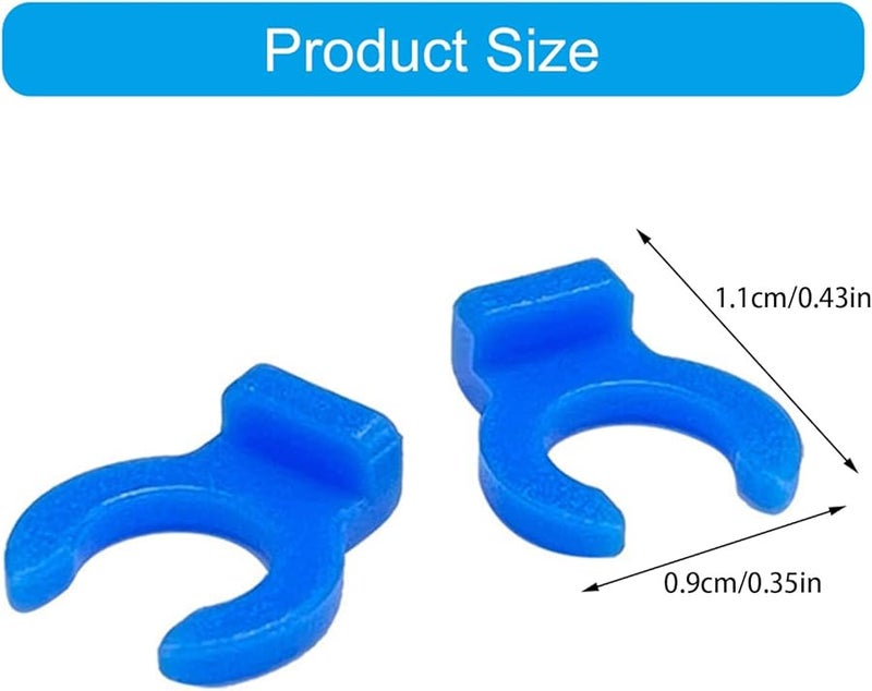 مشابك مخلبية من أنابيب PTFE الزرقاء مع وصلات هوائية مقاس 4 مم للطابعات ثلاثية الأبعاد، 4 أزواج - Image 5