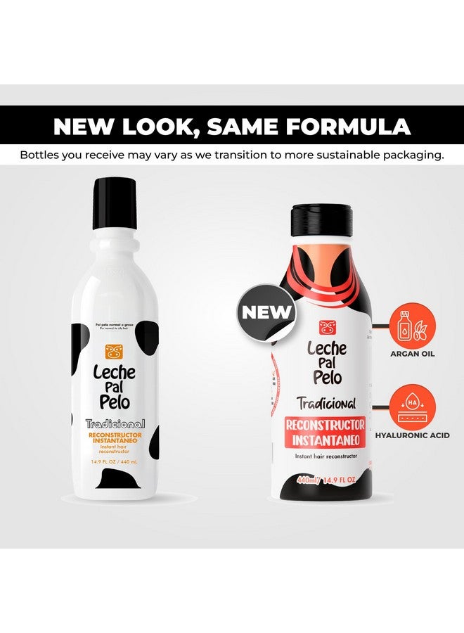 Leche Pal Pelo - Instant Hair Reconstructor Treatment with Soy, Wheat, Aloe and Avocado. Provides Intensive Hydration-14.9 Ounces. Tratamiento Reconstructor Con Soya, Trigo, Aguacate y Aloe - Image 4