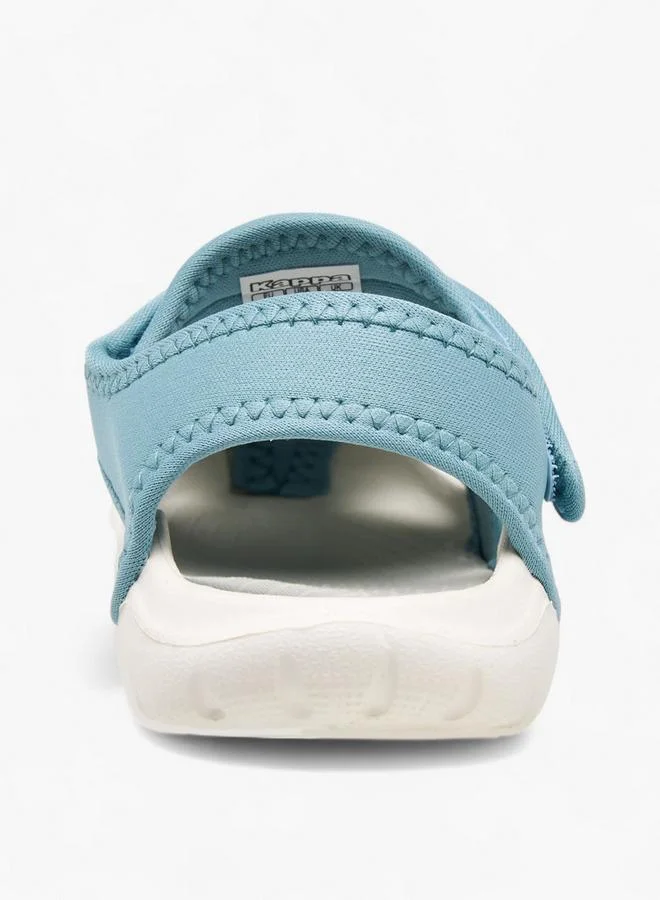 Kappa Girls' Logo Print Sandals with Hook and Loop Closure