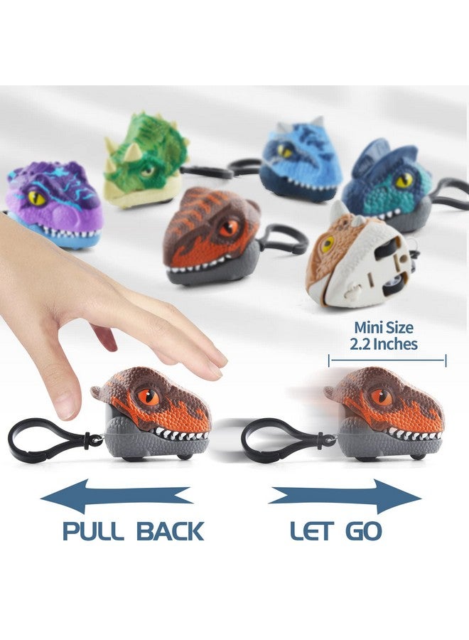 DINOBROS DINOBROS Dinosaur Surprise Egg Toys - 6 Pack Dino Eggs with Pull Back Cars and Chomping Action - Dinosaur Figures Easter Eggs for Kids 3-7, Perfect Easter Basket Stuffers - Image 2