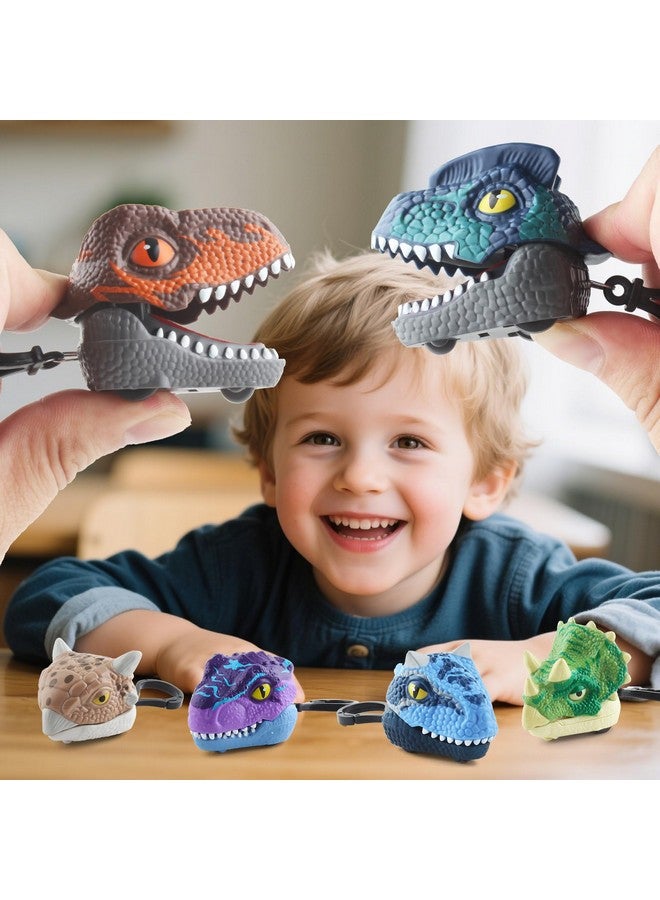 DINOBROS DINOBROS Dinosaur Surprise Egg Toys - 6 Pack Dino Eggs with Pull Back Cars and Chomping Action - Dinosaur Figures Easter Eggs for Kids 3-7, Perfect Easter Basket Stuffers - Image 4