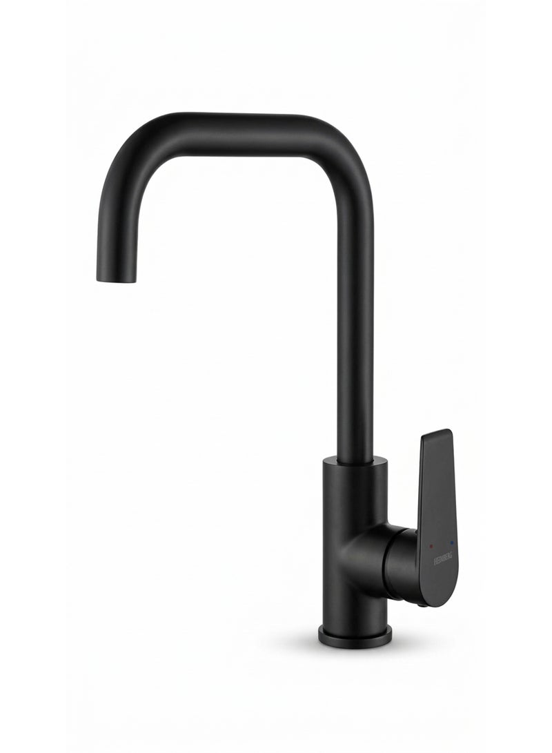 Heimberg Lutz Kitchen Sink Mixer Tap – Single Lever, 35mm Sedal Cartridge, Neoperl Aerator, High Pressure Bathroom & Kitchen Faucet - Image 1