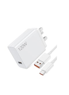 Generic 120W for Xiaomi Charger Hypercharge Turbo Fast Wall Charger 90W for Xiaomi 15 14 13 12 14T 13T 12T 12s Pro Redmi Note K80 K70 K60 K50 Ultra 14 13 12 11T 11 Plus Black Shark 4 5 6 Poco X7 X6 X5 F6 F5 F4 Gt 3A Cable  - Image 2