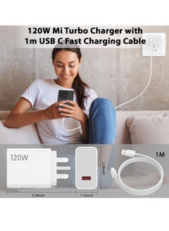 Generic 120W for Xiaomi Charger Hypercharge Turbo Fast Wall Charger 90W for Xiaomi 15 14 13 12 14T 13T 12T 12s Pro Redmi Note K80 K70 K60 K50 Ultra 14 13 12 11T 11 Plus Black Shark 4 5 6 Poco X7 X6 X5 F6 F5 F4 Gt 3A Cable  - Image 1