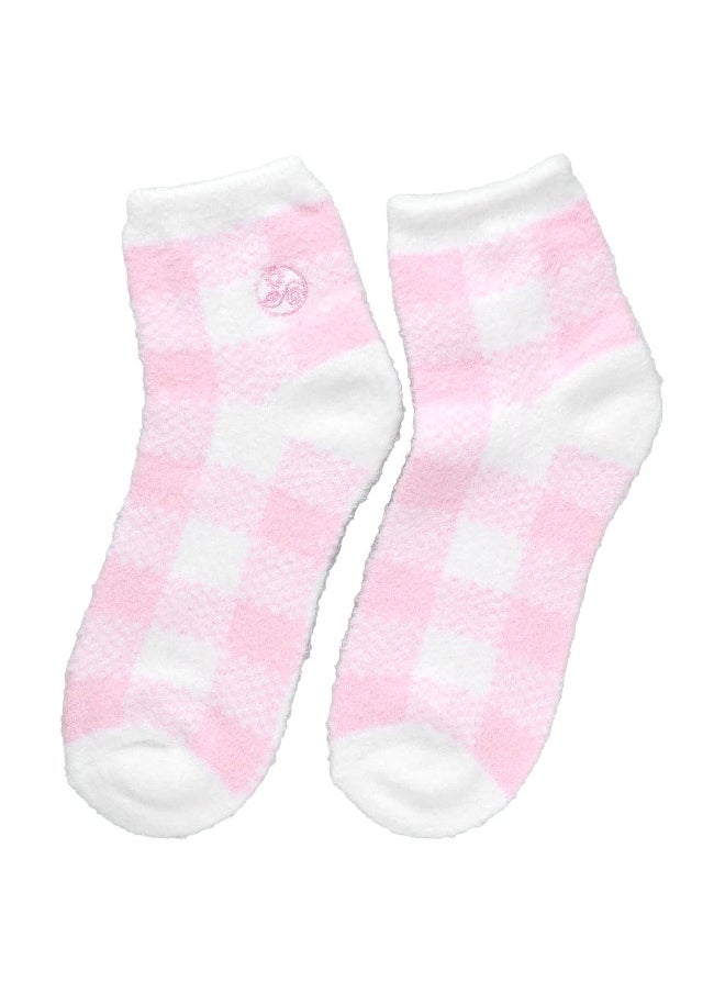 Earth Therapeutics - Earth Therapeutics, Aloe Moisture, Aloe Socks, Pink and White, 2 Pairs - Image 1