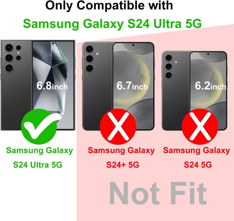 Realcase Silicone Samsung S24 Ultra 5G Back Cover Case, Scratch Resistant Protective Crystal Clear Transparent Shock Proof Bumper Back Cover Case for Samsung Galaxy S24 Ultra 5G - Image 2