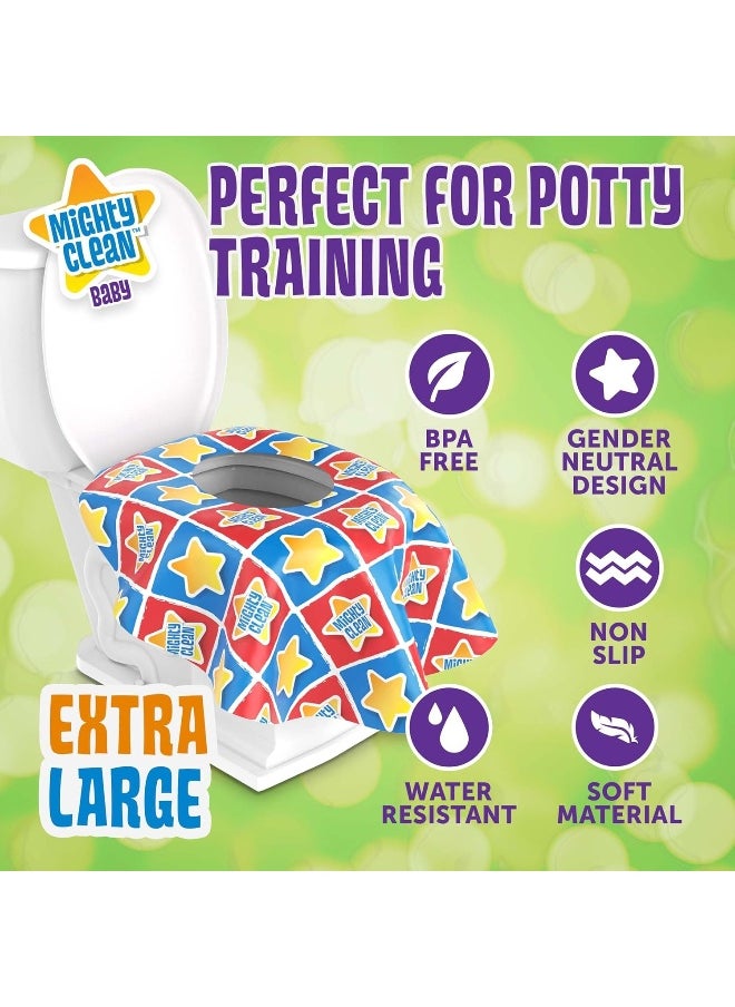 Mighty Clean Baby Mighty Clean Baby Disposable Value Pack Of Toilet Seat Covers XL - 40 Pack Large Individually Wrapped Waterproof Covers  - Image 3