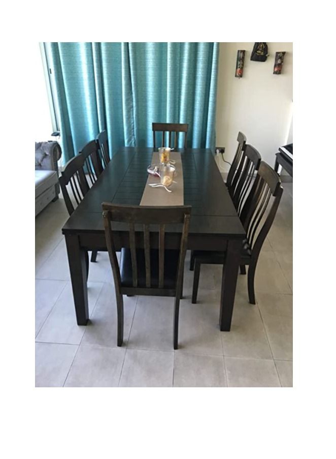 R2R FURNITURE طقم طاولة طعام مكون من 8 مقاعد من الخشب الماليزي الصلب من R2R FURNITURE  - Image 2