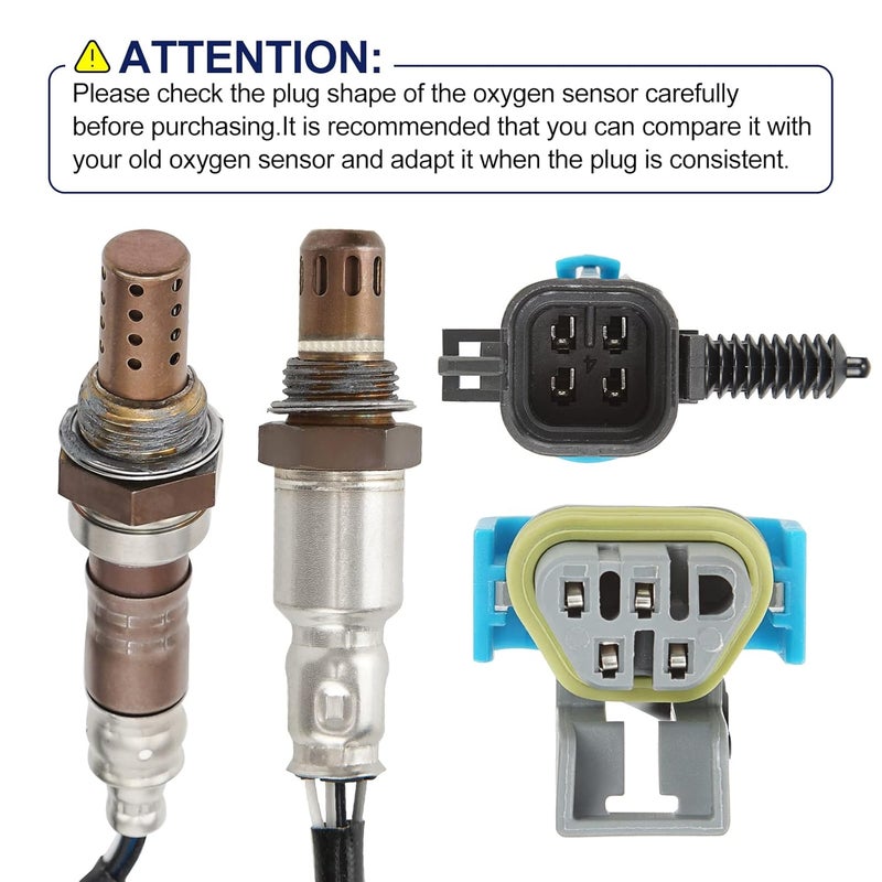 JOYOMSTW O2 Oxygen Sensor Set for Chevy Captiva, Equinox, GMC Terrain - Upstream & Downstream Replacement - Image 3