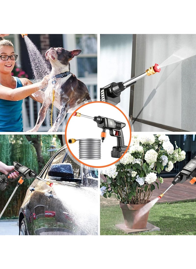 Generic - 48V Cordless Portable Washer Electric High Pressure Cleaner Machine with Rechargeable Battery,Foam Bottle,Nozzles Hose for Washing Cars, Watering Flowers, Cleaning Floors - Image 1