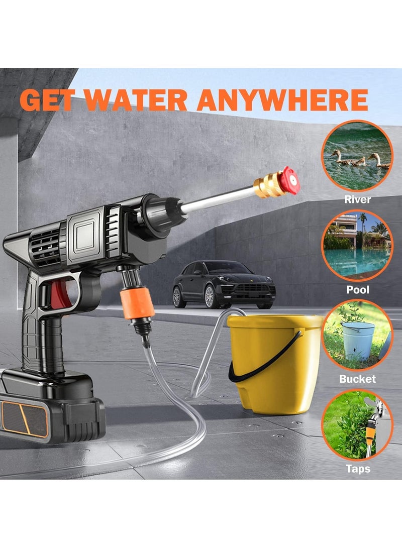 Generic - 48V Cordless Portable Washer Electric High Pressure Cleaner Machine with Rechargeable Battery,Foam Bottle,Nozzles Hose for Washing Cars, Watering Flowers, Cleaning Floors - Image 1