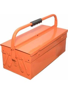 BOSNEY Bosney High Grade Metal Tool Box for ToolsTool Kit Box for Home and GarageTool Box Without Tools5 Compartment Orange  - Image 1