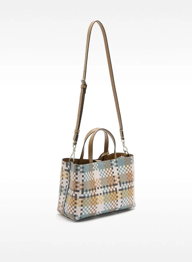PARFOIS CHECKERED TOTE BAG