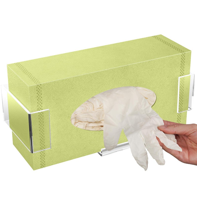 NiHome Clear WallMounted Acrylic Glove Box Holder Dispenser for Bathroom Kitchen Lab Salon Use Easy to Install SpaceSaving Storage for Gloves Tissues Wipes with Hygienic TouchFree Access - Image 2