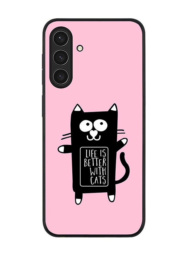 For Samsung Galaxy A17 / A17 4G Case,Slim fit Camera Protection, Shockproof Thin Phone cover  - Life is better with cats