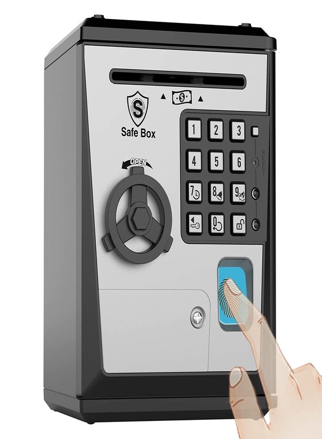 KDSbnk Kids Safe Bank - Piggy Bank with Password and Fingerprint Lock, Voice Money Bank, Cool and Educational Gift for Boys and Girls with Time-Stamped Log of Last Three Accesses - Image 1