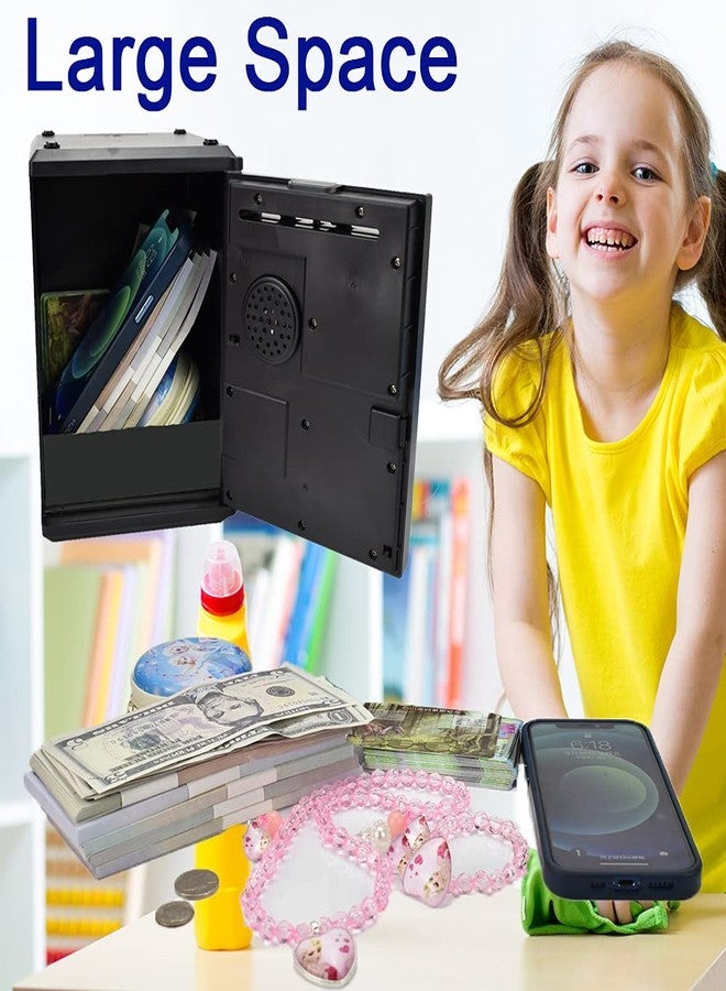 KDSbnk Kids Safe Bank - Piggy Bank with Password and Fingerprint Lock, Voice Money Bank, Cool and Educational Gift for Boys and Girls with Time-Stamped Log of Last Three Accesses - Image 5