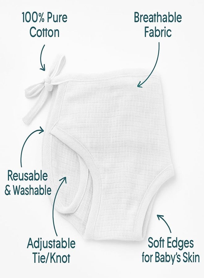 IGNOTO Zero 0 size Double Layered 100% Pure Cotton Washable & Reusable Langot | Cotton Cloth Tikoni nappy for Newborns & Infants (0-6 Months/upto5KG)(Pack of 12) - Image 3