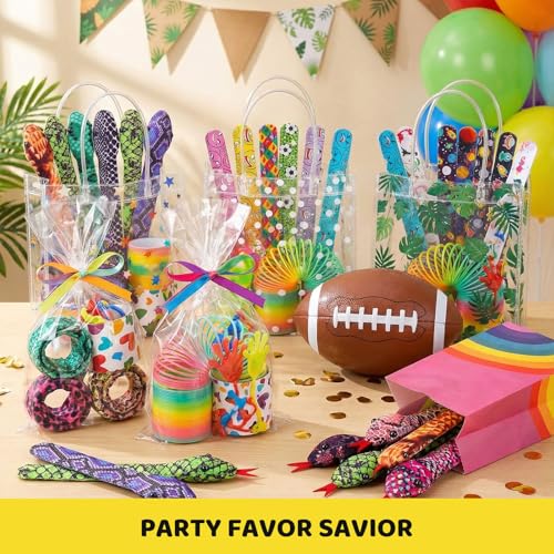Shindel 10PCS Snake Slap Bracelets Stuffed Snap Bands Reptile Snap Bracelets Fuzzy Animal Bracelet for Birthday Party Favors Halloween 10 Assorted Designs - Image 5