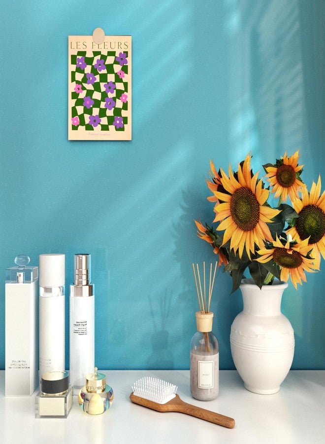 Wallercity Light Blue Glitter Contact Paper for Backsplash Peel and Stick Wallpaper for Bedroom Kitchen Cabinets Wallpaper Shiny Vinyl Wall Paper Waterproof Glossy Wallpaper Removable for Countertops - Image 5