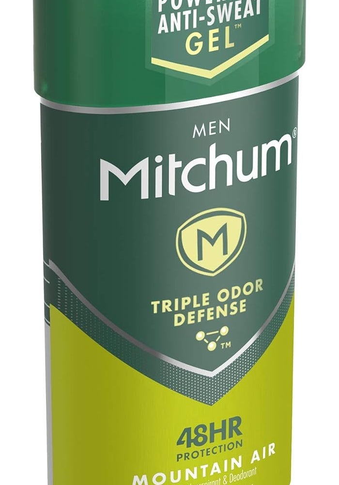 Revlon Mitchum Men Triple Odor Defense Gel Antiperspirant Deodorant, Mountain Air - 3.4 oz - Image 2