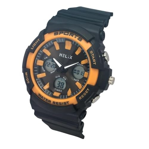 Helix by Timex Men Grey Round Dial Analog-Digital Watch - TWESK4501T - Image 2