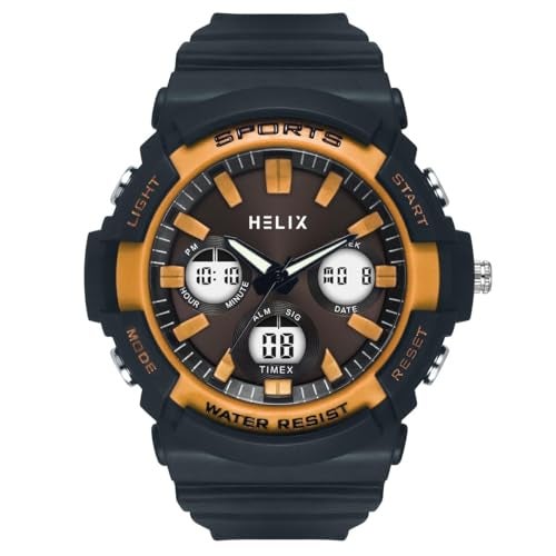 Helix by Timex Men Grey Round Dial Analog-Digital Watch - TWESK4501T - Image 1