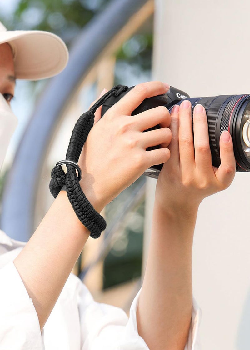 ZXZone Camera Wrist Strap for DSLR Mirrorless Cameraï¼ŒCamera Hand Strap with Safer Connector (Black-12) - Image 5