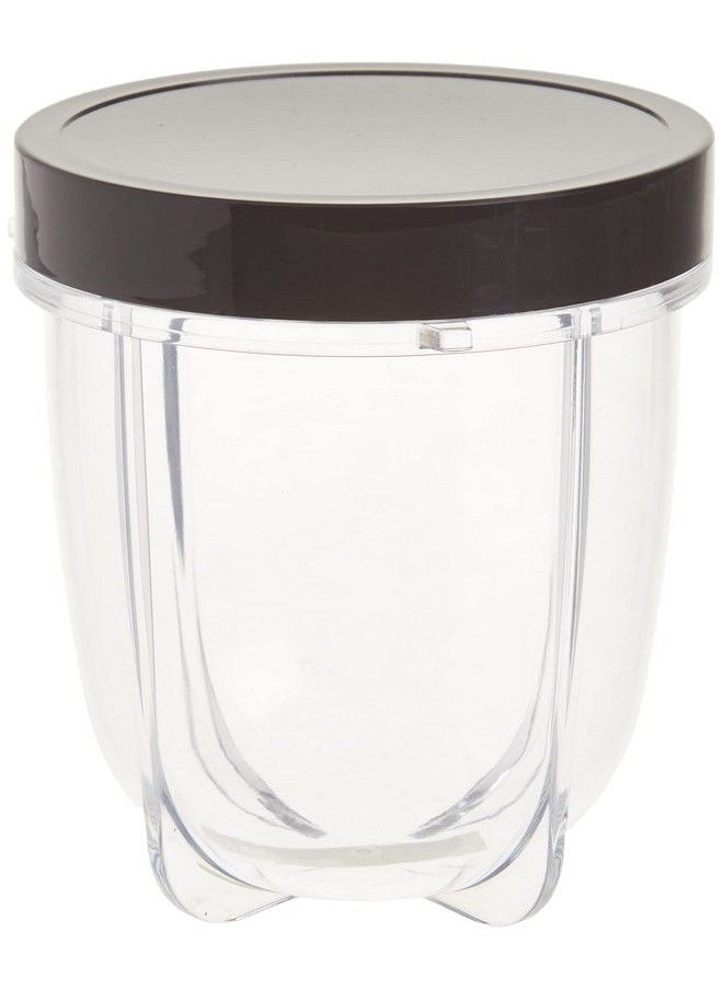 Magic Bullet - 12 Oz Short Cup With Resealable Lid 1 Count (Pack Of 1) Clear/Black - Image 1