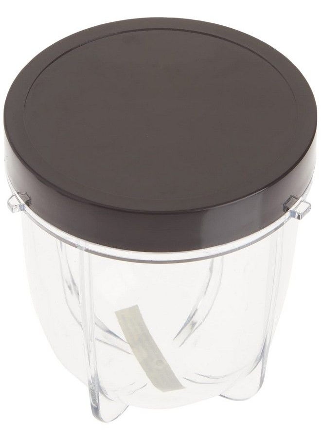 Magic Bullet - 12 Oz Short Cup With Resealable Lid 1 Count (Pack Of 1) Clear/Black - Image 1