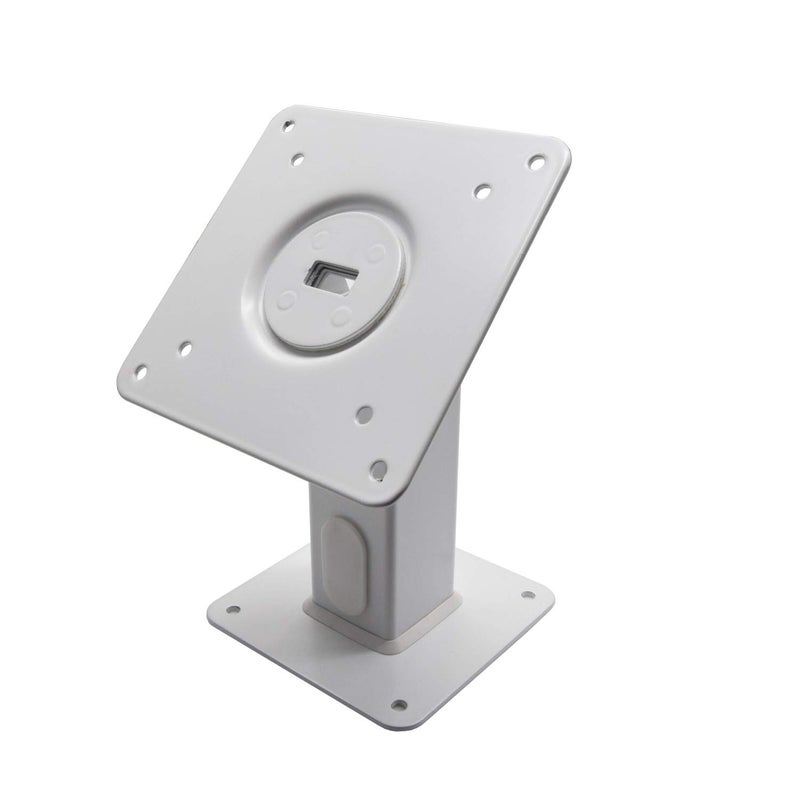 TABcare 180 Tilting 360 Rotating Metal Mount Support 75x75 100x100 VESA Used as Desktop Stand or Wall Mount White