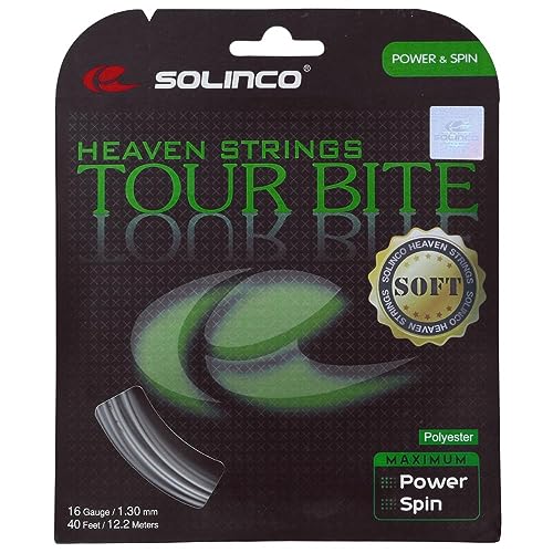 Solinco Tour Bite Soft (16-1.30mm) Tennis String (Silver) - Image 1