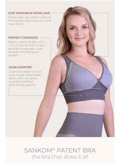 SANKOM Sankom Patent Premium Bamboo Bra for Back Support | Uses the Natural Weight of the Bust to improve Posture and Help Reduce Back and Neck Pain | Smooths, Lifts, and Shapes for a Natural Look | Offers Excellent Coverage and Support  - Image 2