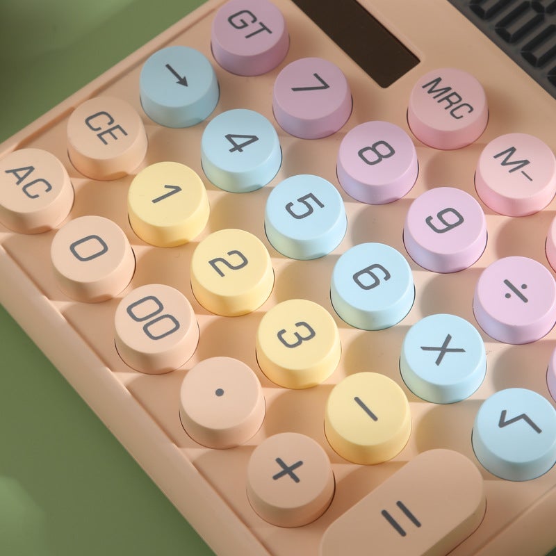 Dual-Power Calculator, Large Financial Office Calculator, High-Looking Goddess Model Scientific Calculator With Logo Printed On It - Image 5