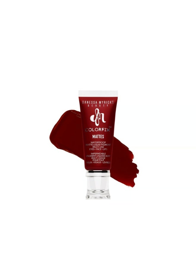 Danessa Myricks Beauty Colorfix Mattes Waterproof Matte Liquid Pigment Primary Red 10ml - Image 1