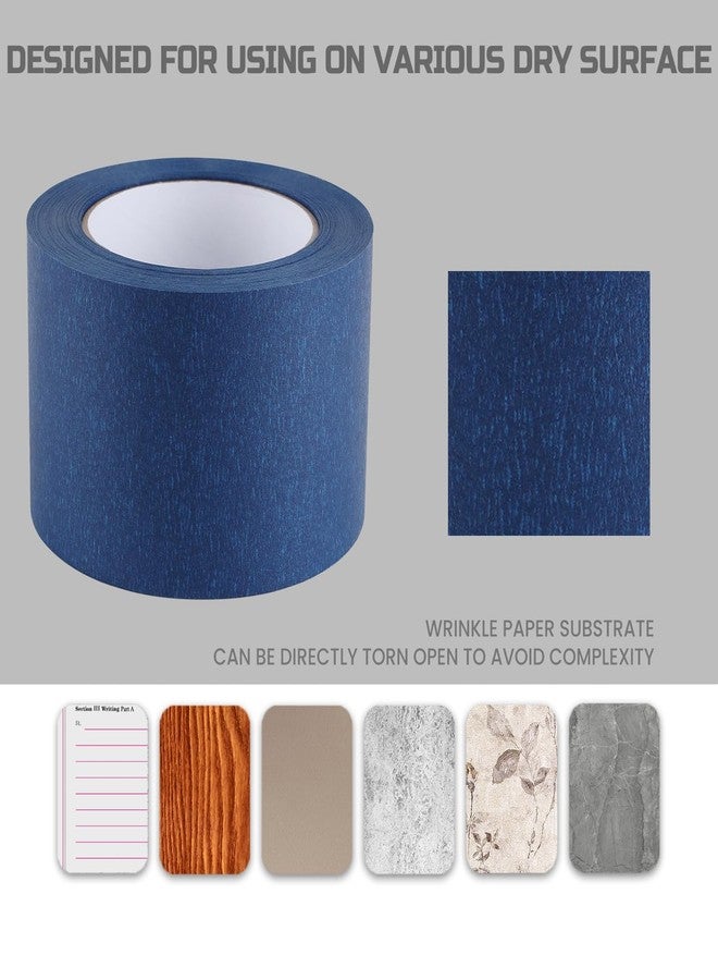 Lichamp Wide Masking Tape 3 inches, 2 Packs Blue Painters Tape Blue Masking Paper, 3 inches x 55 Yards x 2 Roll - Image 5