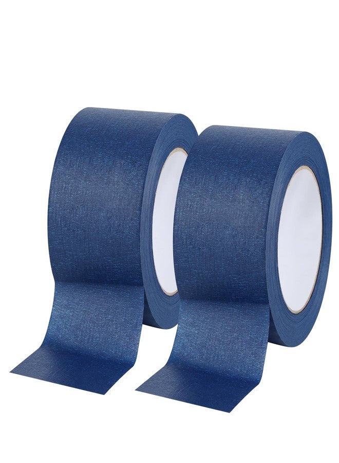 Lichamp Wide Masking Tape 3 inches, 2 Packs Blue Painters Tape Blue Masking Paper, 3 inches x 55 Yards x 2 Roll - Image 1