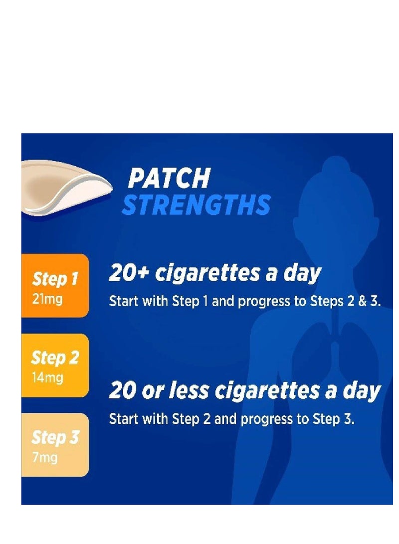نيكوتينيل لصقة النيكوتين، مساعد للإقلاع عن التدخين، الخطوة 1، لصقة لمدة 24 ساعة، 21 مجم، عبوة من 7 قطع - Image 5